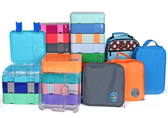 Double-button lunch box