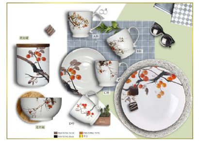 Fruit Green Plant Series ceramic tableware