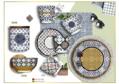 Fruit Green Plant Series ceramic tableware