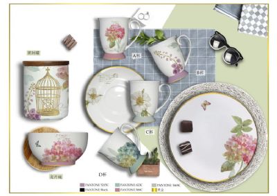 Fruit Green Plant Series ceramic tableware