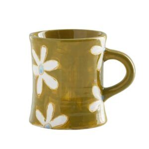 Flower  Ceramic Dinner Mug for Coffee Milk