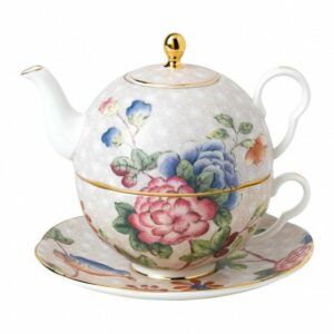 Luxury Floral Design British Custom Ceramic Tea for One Teapot Set
